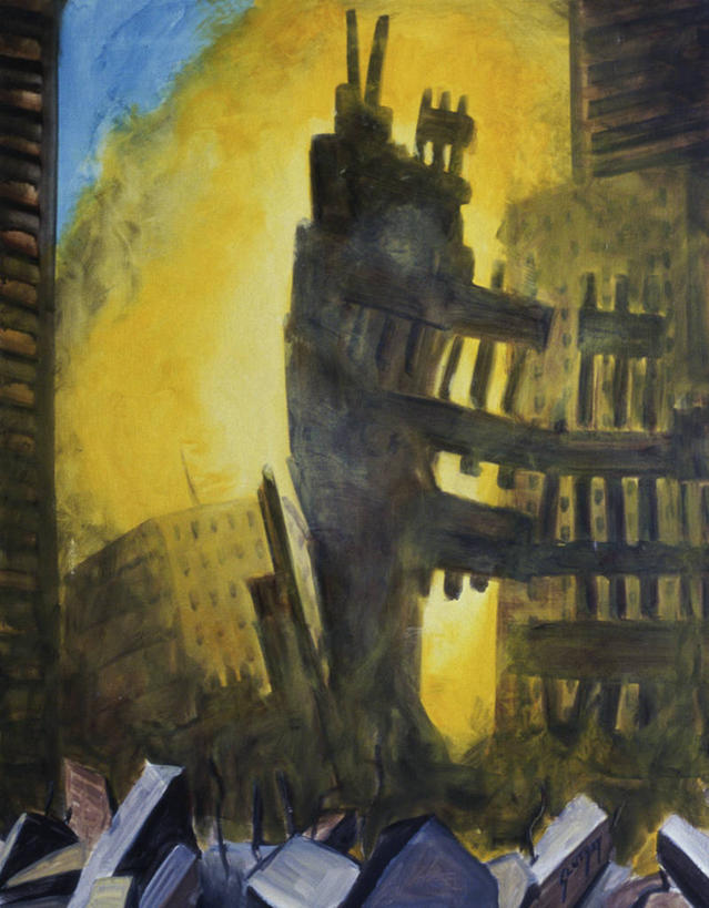 无人,竖图,插画,室外,白天,绘画,数码,科技,火,油画,纽约,阴影,破碎,艺术,网络,高光,几何,计算机图形,古典,合成,图画,历史,破坏,文化,破损,画,工艺品,品味,落下,粉碎,照亮,美术,损坏,电脑合成图,数码合成图,高雅,合成图,毁坏,毁灭,漫画,摧毁,写实,具体,具象,美学,失事,恐怖主义,阿姆斯特丹世贸中心,彩图,911事件