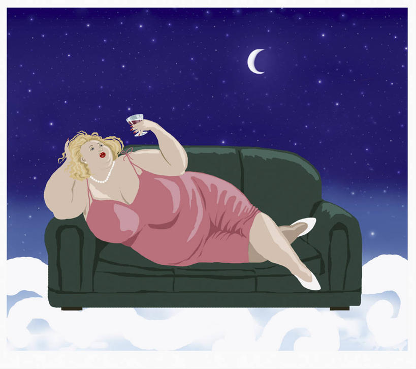 葡萄酒,成年人,中年人,头发,一个人,躺,摸,横图,插画,室外,夜晚,绘画,数码,科技,沙发,仅一个女性,仅一个人,抚摸,喝,阴影,艺术,网络,月亮,云,星星,月光,酒类,高光,几何,计算机图形,古典,二郎腿,合成,图画,拿着,休闲装,文化,饮食,画,酒,饮料,工艺品,品味,仅一个中年女性,金色,放松,酗酒,人体,幽默,美术,电脑合成图,数码合成图,侧卧,高雅,合成图,葡萄酒杯,梦想,漫画,计算机制图,万里无云,写实,具体,具象,美学,乳沟,卧着,女人,女性,中年女性,触摸,接触,躺着,卧,彩图,肉感