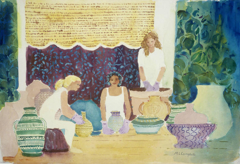 成年人,一个人,三个人,人群,横图,插画,室内,绘画,车间,数码,科技,花瓶,仅一个年轻女性,仅一个女性,仅一个人,许多,阴影,艺术,网络,很多,高光,几何,计算机图形,古典,合成,图画,文化,画,水壶,工艺品,品味,做,职业,陶器,颜料,美术,电脑合成图,数码合成图,创造力,高雅,知识,合成图,手艺,漫画,陶工,写实,具体,具象,美学,技能,美术工艺,年轻女性,女人,女性,年轻人,彩图