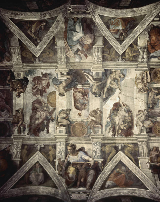 成年人,人群,竖图,插画,室内,白天,绘画,数码,科技,天花板,意大利,阴影,艺术,装饰,网络,墙,首都,许多人,高光,几何,计算机图形,古典,文艺复兴,合成,图画,注视,文化,壁画,墙壁,墙面,画,工艺品,观察,看,品味,一群人,宗教,观看,华丽,修饰,美术,点缀,电脑合成图,数码合成图,察看,创造力,高雅,基督教,合成图,关注,天堂,漫画,意大利文化,写实,具体,具象,美学,衬托,美观,雅致,雅观,梵蒂冈城国,旧约,西斯廷教堂,男人,女人,画画,彩图,创造亚当,上帝创造亚当