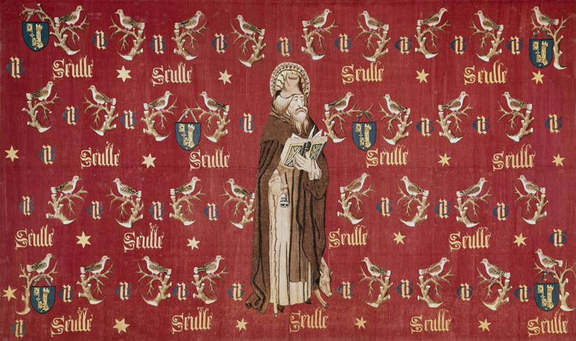 成年人,一个人,站,横图,插画,室内,绘画,数码,科技,仅一个男性,一群,许多,吊挂,悬挂,阴影,艺术,网络,鸟类,标志,长袍,枝,很多,高光,几何,计算机图形,古典,挂,合成,图画,拿着,文化,画,工艺品,品味,宗教,英文字母,美术,电脑合成图,数码合成图,高雅,基督教,合成图,漫画,写实,具体,具象,美学,盾形徽章,圣人,挂毯,书,彩图,全画面,全框架,全帧,校长,全画幅