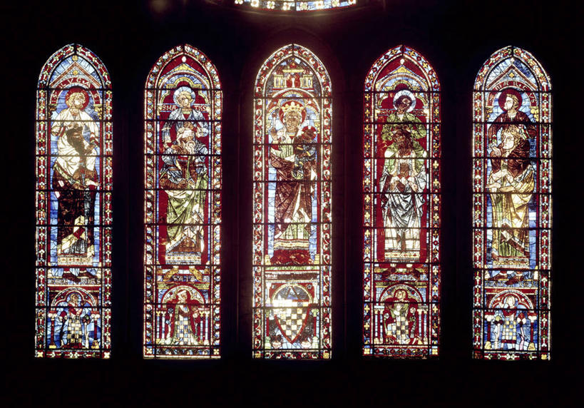 无人,横图,插画,室内,白天,数码,科技,窗户,建筑,法国,阴影,网络,高光,几何,计算机图形,合成,图画,画,宗教,电脑合成图,数码合成图,合成图,漫画,法国文化,写实,具体,具象,彩色玻璃,式样,夏特尔大教堂,彩图,大教堂