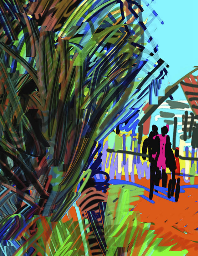 两个人,竖图,插画,室外,特写,白天,正面,抽象,绘画,数码,科技,海地,阴影,朦胧,模糊,艺术,网络,高光,几何,计算机图形,古典,合成,图画,文化,画,工艺品,品味,颜色,美术,电脑合成图,数码合成图,高雅,热带气候,合成图,漫画,计算机制图,写实,具体,具象,美学,彩图