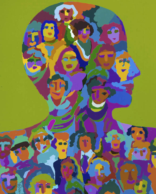 成年人,脸,头,脸颊,人群,竖图,插画,室外,白天,侧面,抽象,绘画,重复,数码,科技,绿色背景,阴影,丰富,艺术,网络,许多人,高光,几何,计算机图形,古典,合成,图画,文化,刺激,肩膀,画,工艺品,社区,品味,一群人,人体,多样,美术,电脑合成图,数码合成图,高雅,享乐,合成图,群众,漫画,计算机制图,写实,具体,具象,美学,美术工艺,团结,男人,女人,头部,脸部,脸蛋,面部,彩图,平等