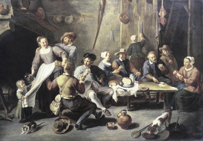 儿童,成年人,中年人,老年人,人群,坐,横图,插画,室内,白天,聚会,绘画,数码,科技,桌子,狗,猫,油画,喝,阴影,艺术,网络,聚餐,许多人,高光,几何,计算机图形,古典,凌乱,合成,图画,文化,画,动物,工艺品,社区,品味,两只,一群人,小旅馆,美术,电脑合成图,数码合成图,高雅,合成图,手艺,漫画,写实,具体,具象,美学,美术工艺,老年男性,女孩,中年男性,中年女性,休闲活动,说话,彩图