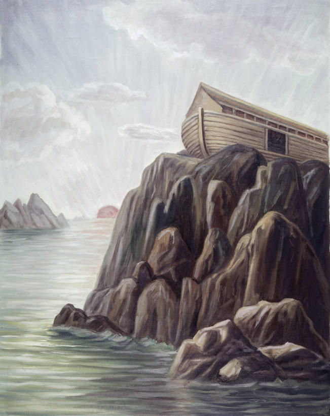 无人,竖图,插画,室外,白天,绘画,数码,科技,海洋,日落,山,日光,阴影,艺术,网络,水平线,悬崖,高光,几何,计算机图形,古典,合成,图画,文化,画,风景,天空,自然,工艺品,品味,宗教,美术,电脑合成图,数码合成图,高雅,基督教,合成图,岩层,漫画,写实,具体,具象,美学,旧约,开端,岩石,彩图,方舟