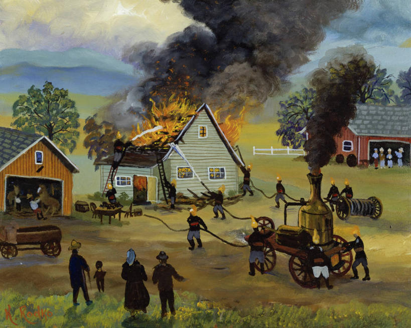 儿童,成年人,人群,消防员,农场,横图,插画,室外,白天,绘画,数码,科技,美景,马,油画,阴影,艺术,网络,火焰,房屋,景观,云,马车,许多人,高光,几何,计算机图形,古典,燃烧,合成,图画,文化,画,天空,自然,动物,工艺品,品味,两只,一群人,烟,景色,牲畜,熄灭,美术,电脑合成图,数码合成图,高雅,合成图,自然风光,手艺,毁灭,漫画,写实,具体,具象,美学,援救,美术工艺,危险,男人,女人,彩图