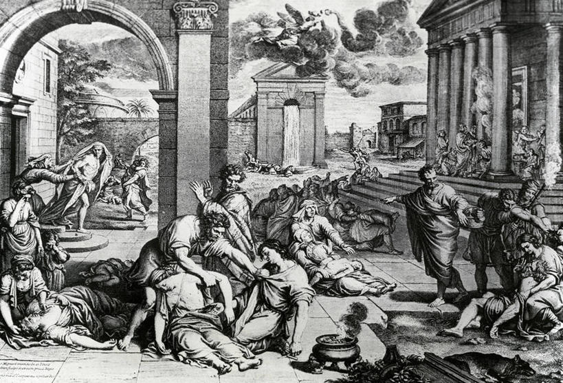 成年人,人群,横图,插画,室外,白天,数码,科技,欧洲,阴影,网络,柱子,云,许多人,高光,几何,计算机图形,合成,图画,台阶,画,天空,一群人,生病,尸体,死亡,电脑合成图,数码合成图,合成图,希腊文化,漫画,巴洛克风格,写实,具体,具象,古希腊,尸身,遗体,黑死病,瘟疫,男人,女人,彩图,尸首