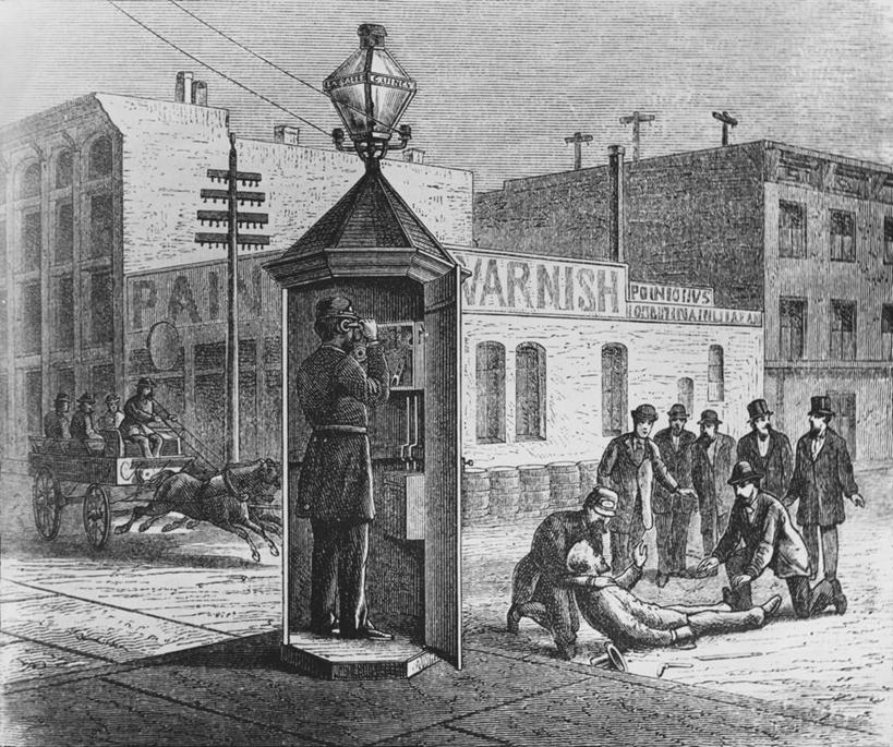 站,横图,黑白,插画,室外,白天,通讯,安全,技术,数码,科技,城市,街道,路,阴影,网络,文字,马车,许多人,高光,几何,计算机图形,合成,图画,电话亭,画,动物,两只,一群人,运输,观看,英文字母,保护,协助,电脑合成图,数码合成图,合成图,不幸,警官,漫画,写实,具体,具象,大写字母,受害者,跪着,说话