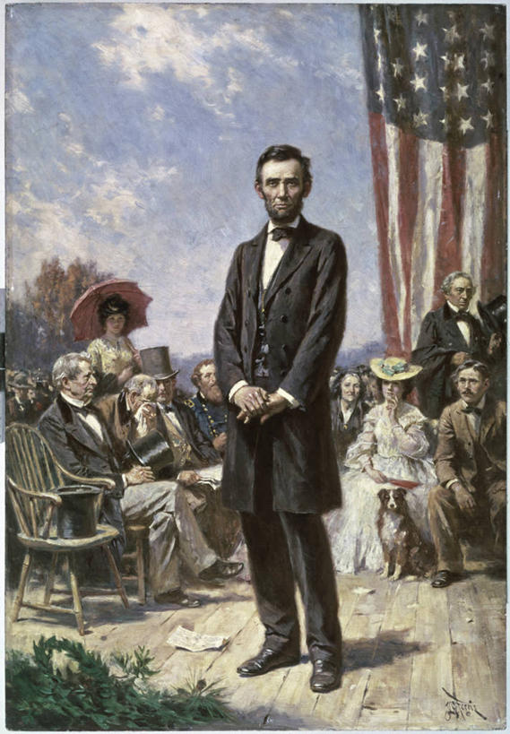 成年人,一个人,站,竖图,插画,室外,白天,正面,绘画,骄傲,数码,科技,帽子,椅子,日光,美国,阴影,服装,艺术,网络,高光,几何,计算机图形,古典,合成,图画,历史,文化,画,工艺品,品味,演讲,美国国旗,严肃,美术,电脑合成图,数码合成图,权威,亚伯拉罕.林肯,领导,高雅,神圣,总统,合成图,政府,政治,漫画,美国文化,燕尾服,爱国主义,写实,具体,具象,美学,思想家,政治家,美国总统,内战,历史人物,美术工艺,把握,认真,男人,女人,彩图,礼服,葛底斯堡演说,掌控