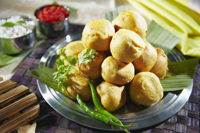 无人,横图,餐具,饮食,盘子,球体,摄影,欧芹,膳食,清新,健康食物,印度文化,彩图,影棚拍摄,小麦面粉