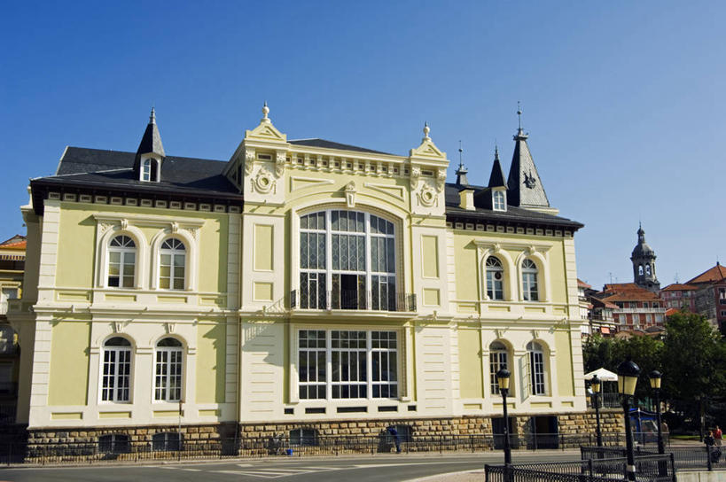 无人,竖图,室外,赌博,建筑,喷泉,西班牙,欧洲,池塘,历史,赌场,摄影,巴斯克自治区,彩图,传统文化