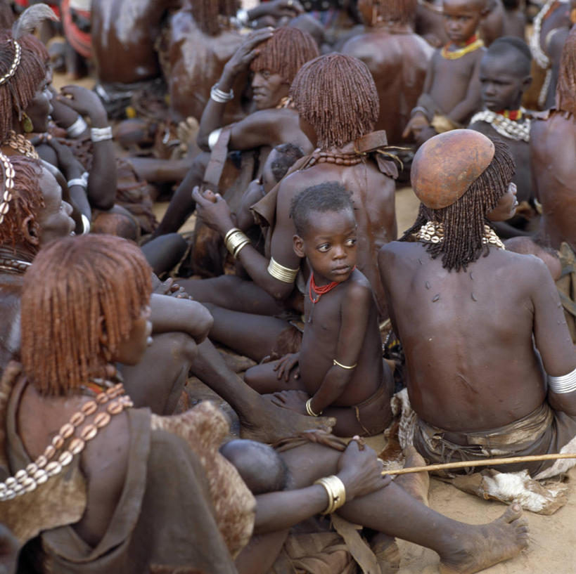 横图,裙子,非洲,埃塞俄比亚,皮革,市场,摄影,群众,彩图,传统服装,游牧民族