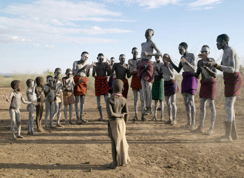 儿童,成年人,跳,鼓掌,横图,室外,非洲,埃塞俄比亚,庆祝,装饰,音乐,摄影,唱,典礼,非洲文化,男孩,男人,女孩,彩图,传统服装,舞蹈,传统文化