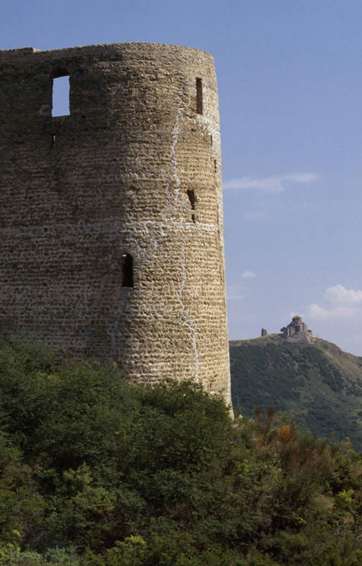 无人,竖图,室外,河流,植物,城堡,塔,首都,摄影,山脊,第比利斯,彩图