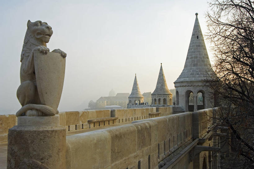 无人,横图,室外,童话故事,城市,建筑,雕塑,欧洲,城堡,塔,首都,城墙,地标建筑,摄影,保护,布达佩斯,哥特式风格,东欧,多瑙河,匈牙利共和国,渔人堡,彩图