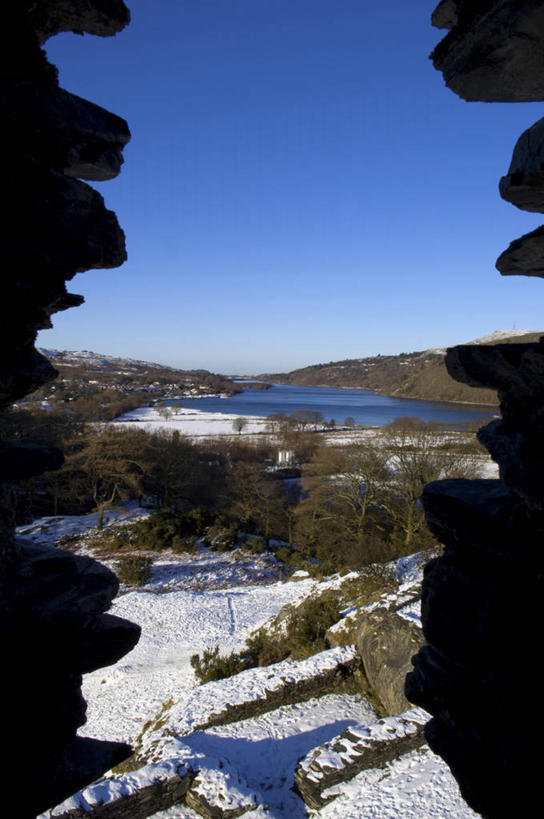 无人,横图,室外,雪,英国,欧洲,城堡,冬天,塔,摄影,要塞,威尔士,英国文化,彩图,旅行,斯诺登峰,北威尔士