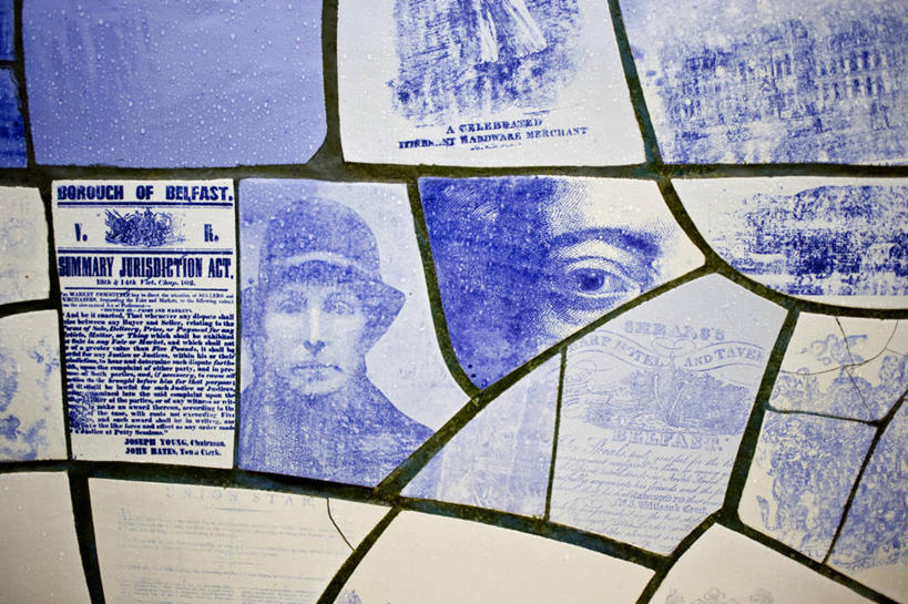 无人,横图,英国,花纹,瓷砖,图案,首都,蓝色,摄影,贝尔法斯特,彩图,旅行