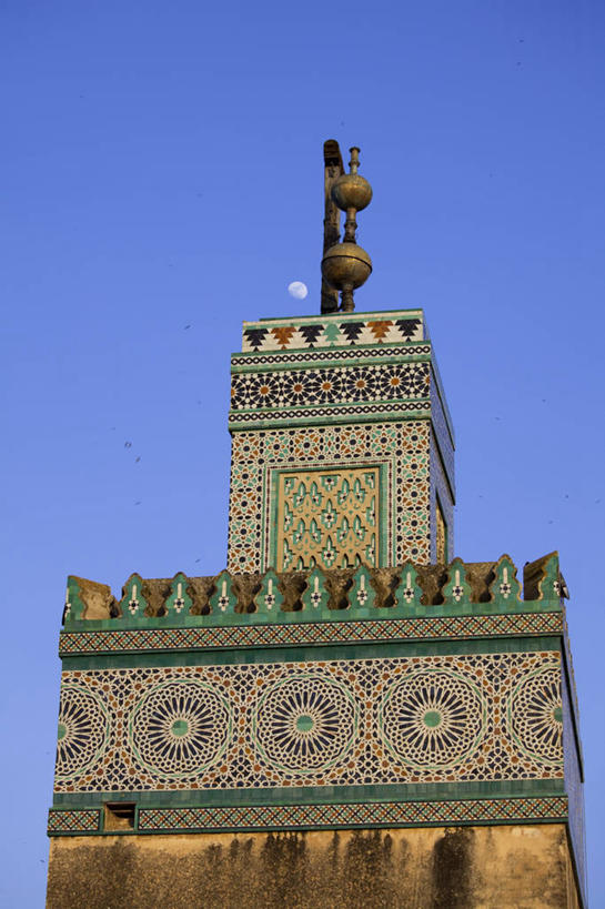 无人,竖图,建筑,非洲,摩洛哥,装饰,月亮,北,摄影,宗教,尖塔,清真寺,费兹,摩洛哥文化,彩图,旅行