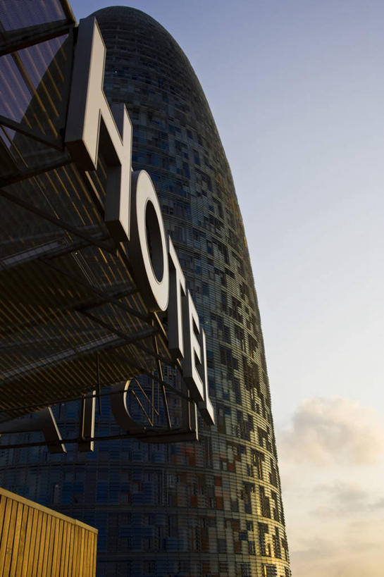 无人,竖图,室外,城市,建筑,酒店,摩天大楼,西班牙,欧洲,巴塞罗那,塔,现代,摄影,加泰隆尼亚,阿格巴塔,彩图,旅行