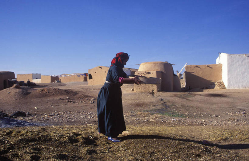 成年人,一个人,横图,室外,农业,沙漠,叙利亚,仅一个女性,沙子,地形,乡村,谷类,衣服,社区,摄影,漏勺,女人,彩图,传统文化