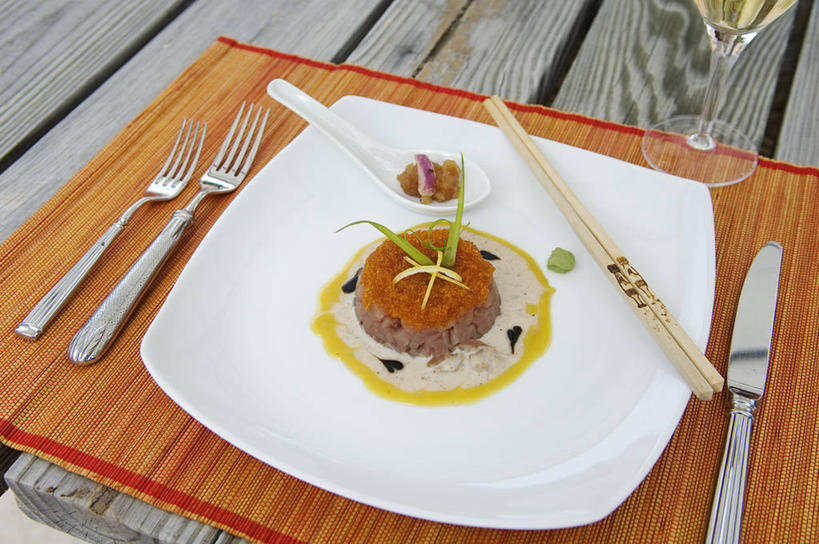 鱼子酱,无人,横图,筷子,岛,生食,美味,食品,鲔鱼,鱼类,摄影,华贵,海产,彩图,巴哈马群岛