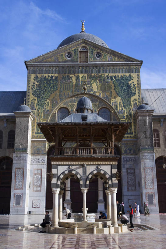 横图,室外,建筑,叙利亚,庭院,古城,首都,摄影,宗教,伊斯兰教,中东,清真寺,大清真寺,大马士革,彩图
