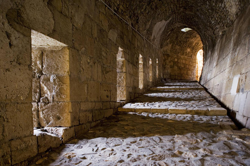 无人,横图,室内,建筑,叙利亚,隧道,城堡,历史,建筑工地,摄影,中东,要塞,彩图,联合国教科文组织