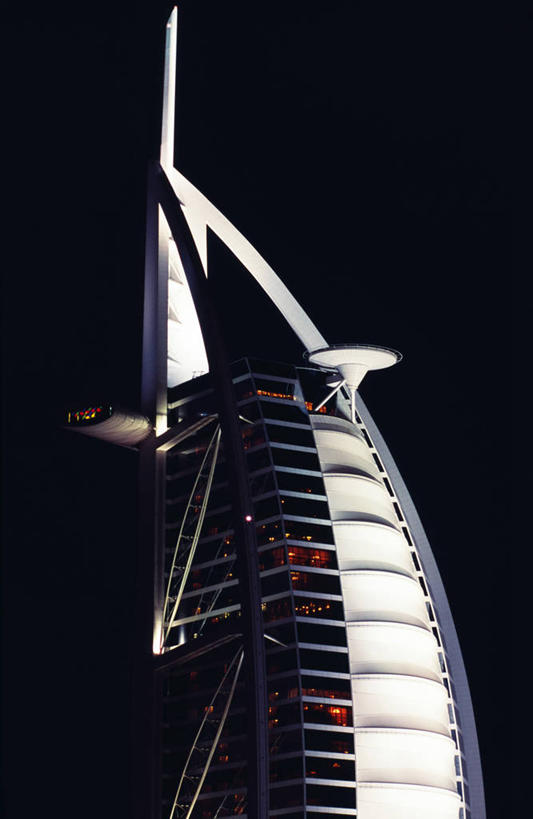 无人,竖图,室外,度假,建筑,酒店,摄影,照亮,华贵,阿拉伯联合酋长国,迪拜,波斯湾,休闲活动,彩图,帆船酒店