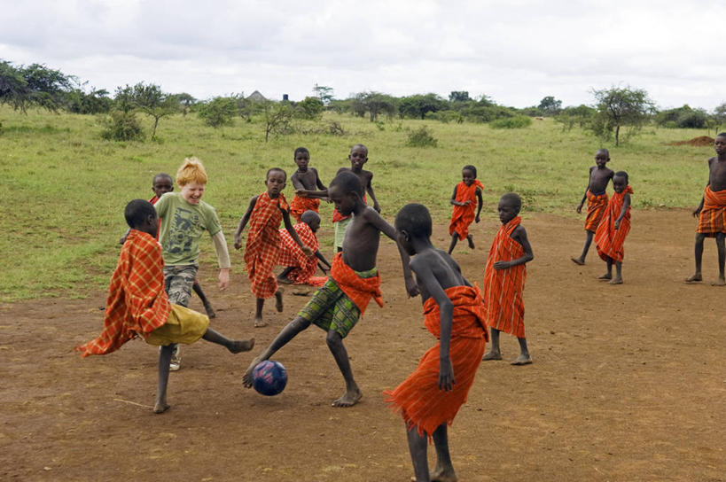 儿童,跳,横图,非洲,肯尼亚,十字架,教育,绳子,社区,摄影,知识,蹦,彩图,旅行