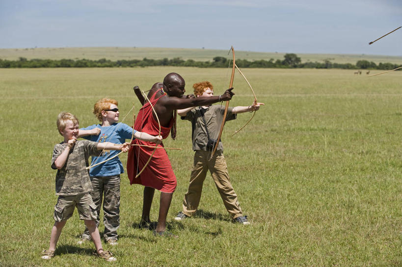 一个人,导游,竖图,非洲,肯尼亚,箭,摄影,箭术,带领,彩图,旅行,马赛马拉国家保护区