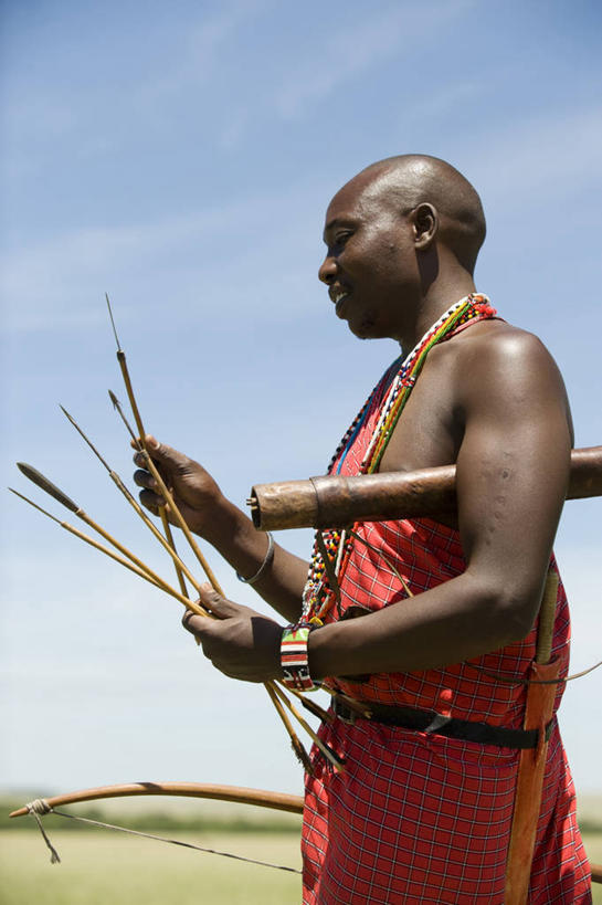 一个人,导游,竖图,非洲,肯尼亚,箭,摄影,箭术,带领,彩图,旅行,马赛马拉国家保护区