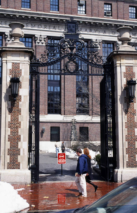 无人,学生,横图,室外,雪,建筑,美国,冬天,教育,摄影,波士顿,马萨诸塞,哈佛大学,彩图