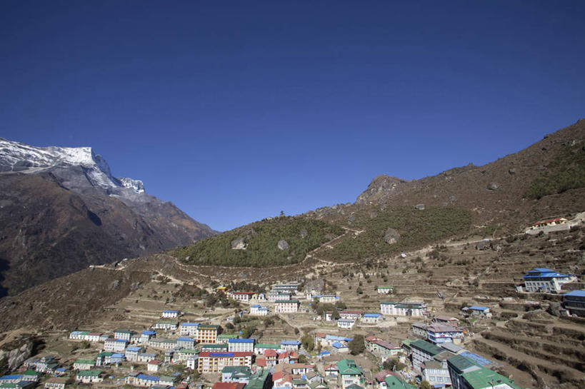 无人,家,横图,室外,探险,山,山脉,尼泊尔,亚洲,房屋,乡村,城镇,摄影,住房,喜马拉雅山脉,彩图,旅行,鲲鹏