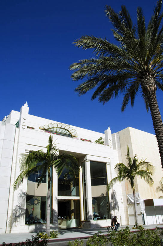 无人,设计师,商店,竖图,购物,时尚,城市,建筑,棕榈树,美国,现代,树,蓝色,天空,摄影,北美,北美洲,服装店,加利福尼亚,美洲,加州,洛杉矶,加利福尼亚州,金州,黄金州,北亚美利加洲,亚美利加洲,贝弗利山,天使之城,彩图,县治,洛杉矶县,美利坚合众国,洛城