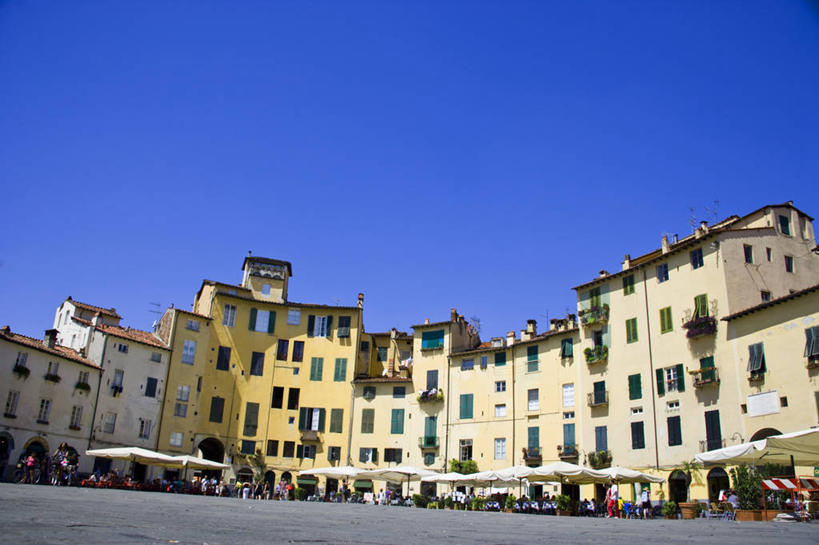 无人,横图,方图,建筑,意大利,欧洲,摄影,托斯卡纳区,圆形剧场,卢卡,彩图,旅行,咖啡馆