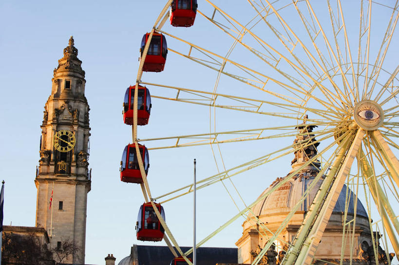 无人,横图,室外,建筑,英国,欧洲,首都,钟塔,地标建筑,摄影,市政厅,威尔士,英国文化,大转轮,加的夫,彩图