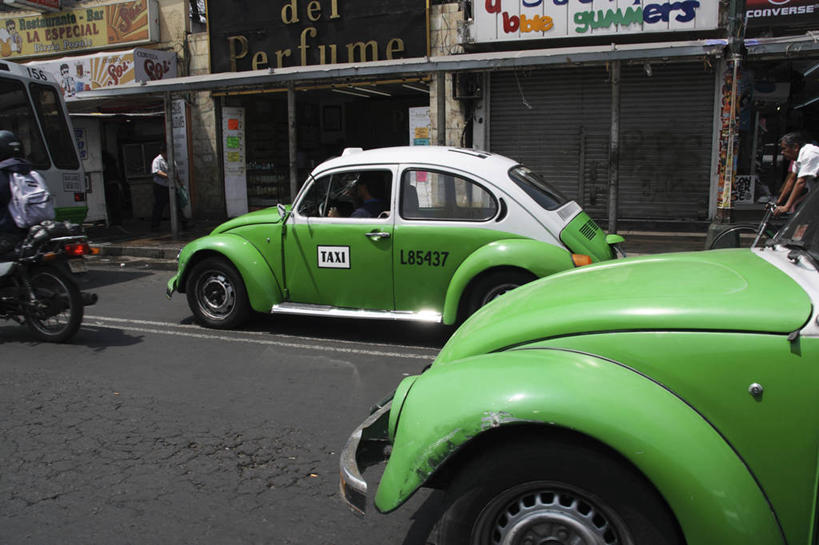 无人,横图,太阳,街道,出租车,汽车,墨西哥,首都,绿色,运输,摄影,拉丁美洲,市区,墨西哥城,彩图