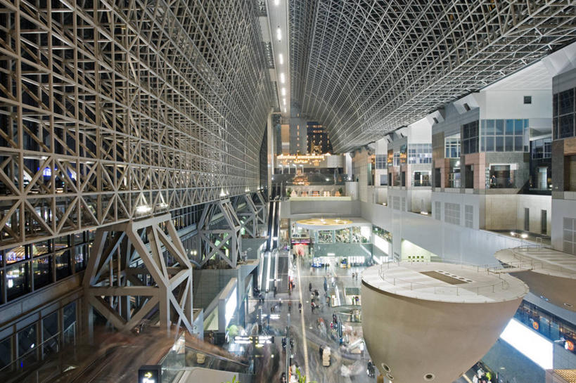 无人,横图,室内,长时间曝光,城市,建筑,车站,日本,亚洲,站台,现代,月台,黄昏,摄影,京都府,东亚,本州,本州岛,日本国,近畿地方,近畿,彩图,旅行