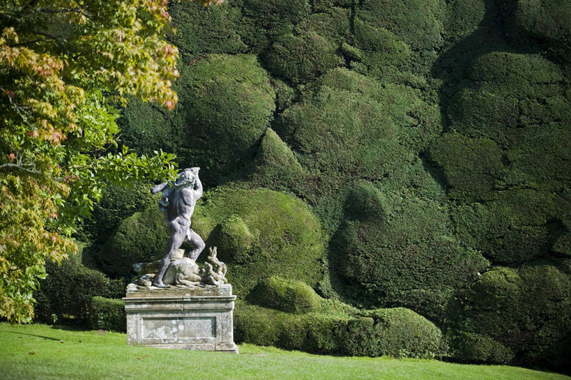 无人,横图,旅游,度假,雕塑,英国,正装,神话,园艺,宏伟,摄影,高雅,威尔士,大力神,彩图,旅行,波威斯城堡