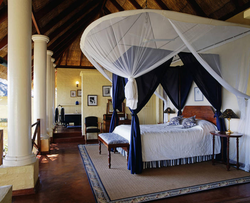 无人,横图,室内,床,卧室,酒店,非洲,赞比亚,蚊帐,摄影,华贵,利文斯敦,彩图,四柱床