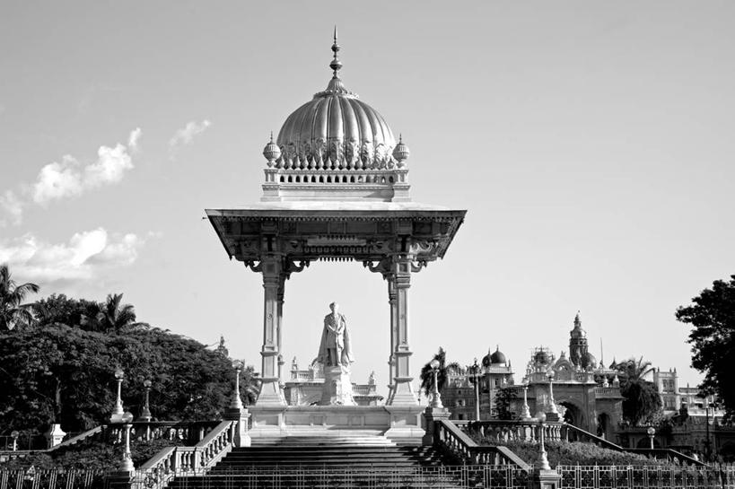 无人,横图,建筑,印度,亚洲,雕像,穹顶,摄影,圆顶建筑,卡纳塔克邦,印度次大陆,迈索尔,彩图,迈索尔皇宫