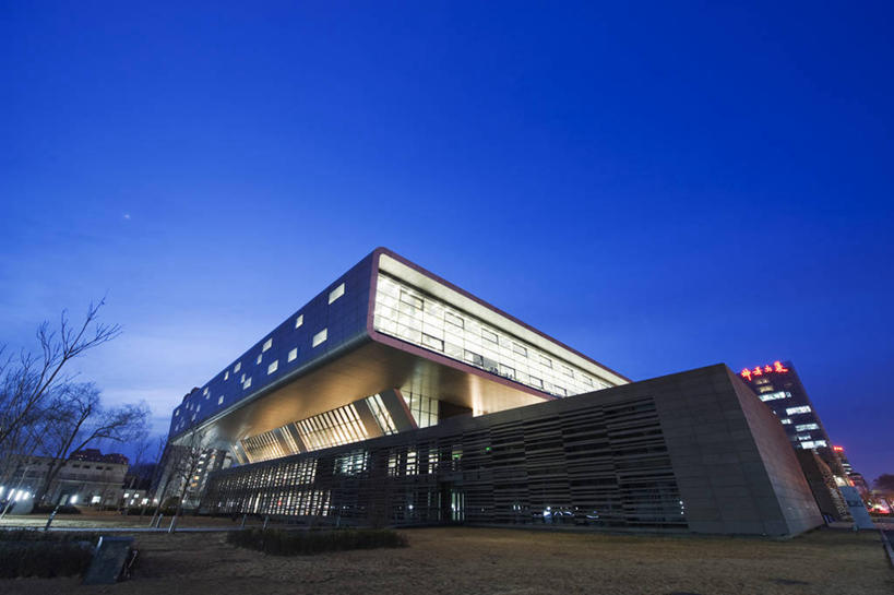 无人,图书馆,横图,室外,夜晚,城市,建筑,北京,亚洲,光,城镇,首都,教育,现代,黄昏,摄影,照亮,照明设备,希腊国家图书馆,彩图,旅行