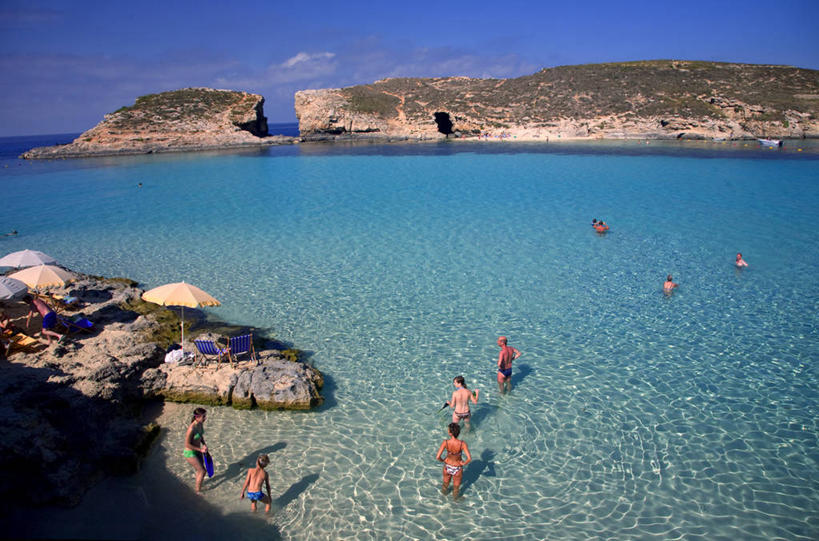 游泳,横图,室外,海洋,水,欧洲,马耳他,岛,海湾,摄影,地中海文化,南欧,潟湖,群岛,彩图,旅行,蓝湖