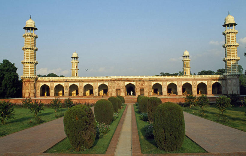 无人,横图,建筑,泰姬陵,巴基斯坦,亚洲,大理石,拱门,塔,摄影,坟墓,尖塔,陵墓,伊斯兰教,中东,沙岩,印度次大陆,拉合尔,彩图