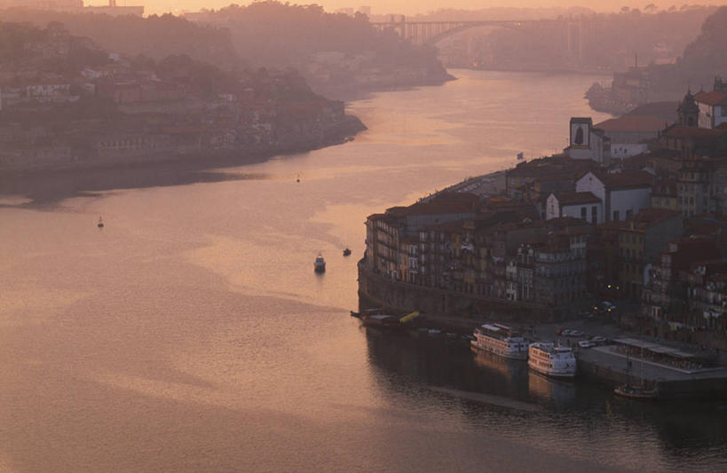 无人,码头,横图,室外,天线,河流,雾,葡萄牙,欧洲,杜罗河,放松,摄影,宁静,伊比利亚半岛,彩图