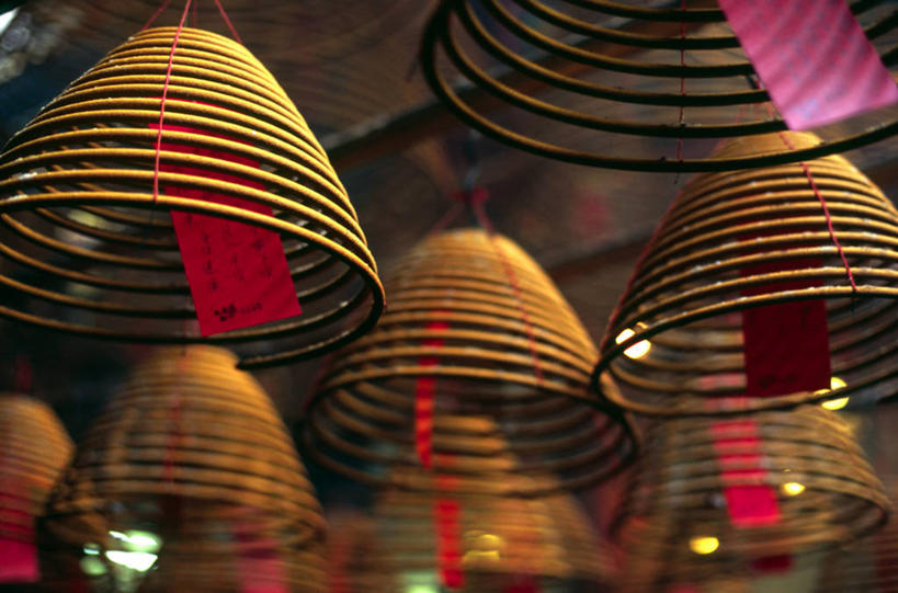 无人,横图,香港,亚洲,商品,地形,黄金,佛香,黄色,烟,摄影,宗教,佛教,图标,神殿,中国文化,文武二帝庙,朝圣节,香港岛,螺线,灵性,荷李活道,大笪地,彩图,旅行,传统文化