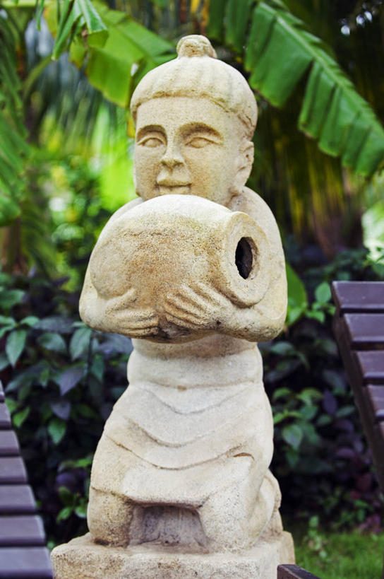 无人,竖图,室外,白天,旅游,度假,温泉,雕塑,三亚,亚洲,雕像,娱乐,享受,休闲,放松,摄影,海南岛,彩图,旅行