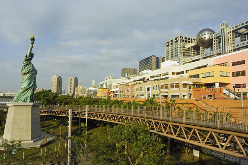 东方人,无人,横图,建筑,东京,日本,亚洲,岛,东京湾,首都,模型,摄影,纪念,留念,怀念,东亚,台场,彩图,富士