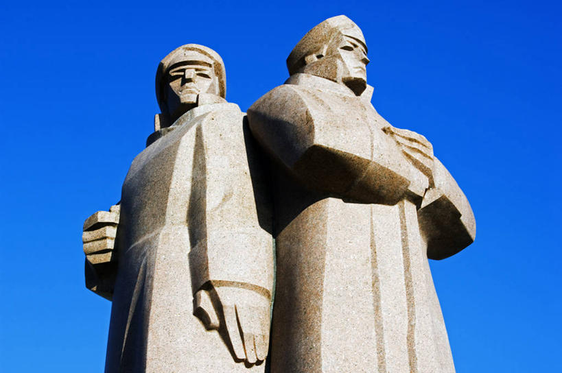 无人,横图,城市,雕塑,俄罗斯,拉脱维亚,雕像,首都,红色,地标建筑,摄影,里加,雕塑家,彩图,俄罗斯文化,联合国教科文组织